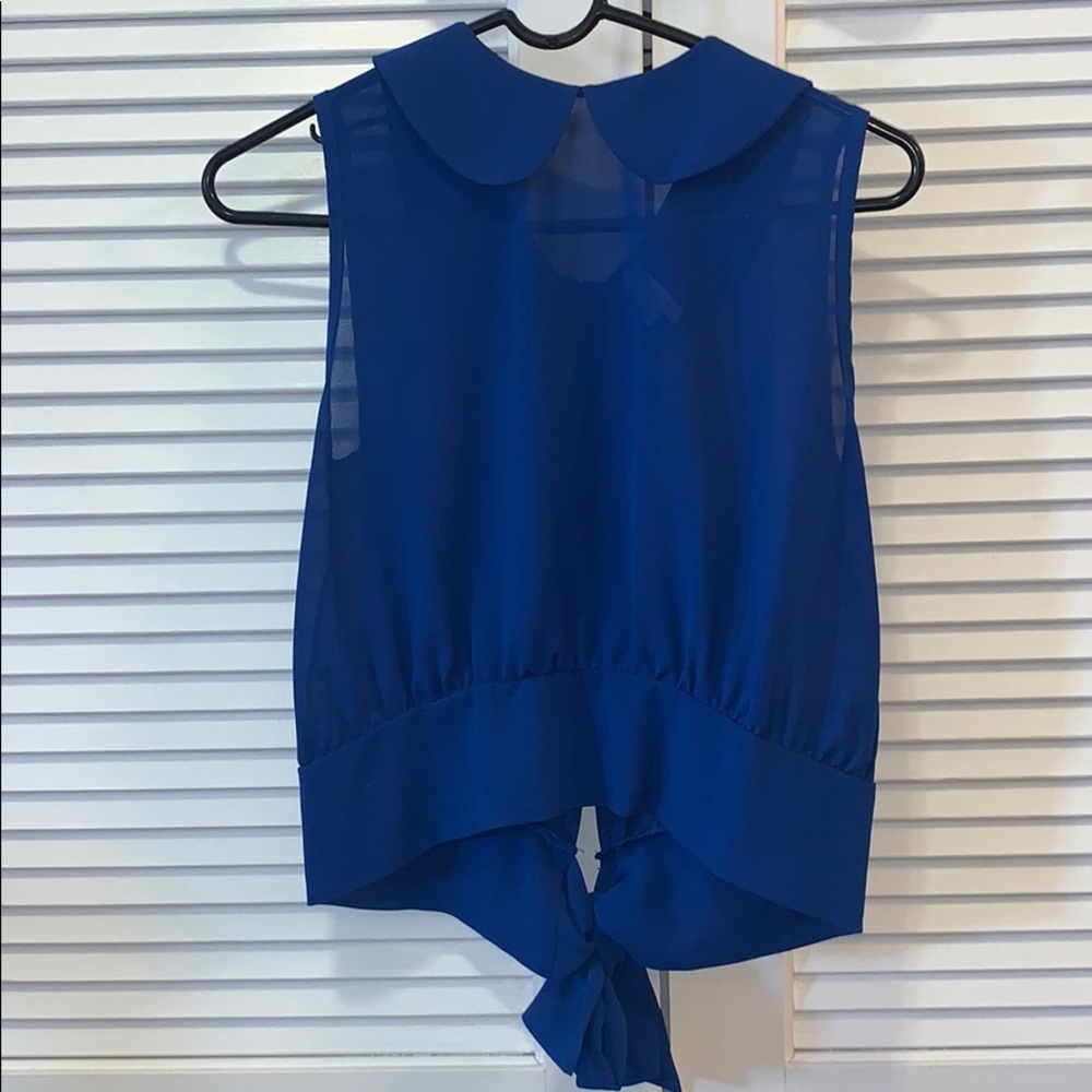 See Through Crop Top. Tie in the Back.